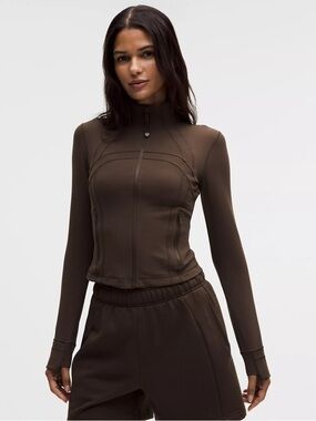 Lululemon Define Cropped Jacket Nulu Walnut Crunch 0